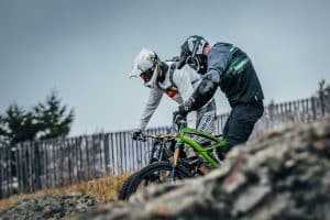 Mountainbike Tour mit Downhill Helm